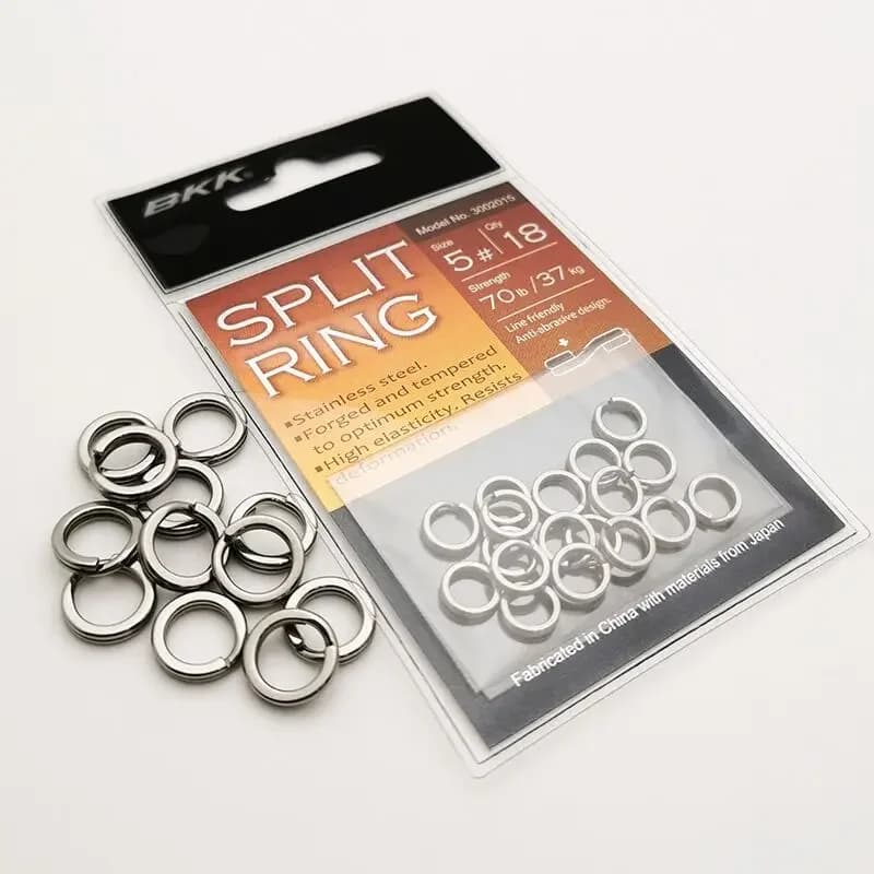 Anneaux ouverts en acier inoxydable BKK - Accessoires montages pêche résistants à la corrosion