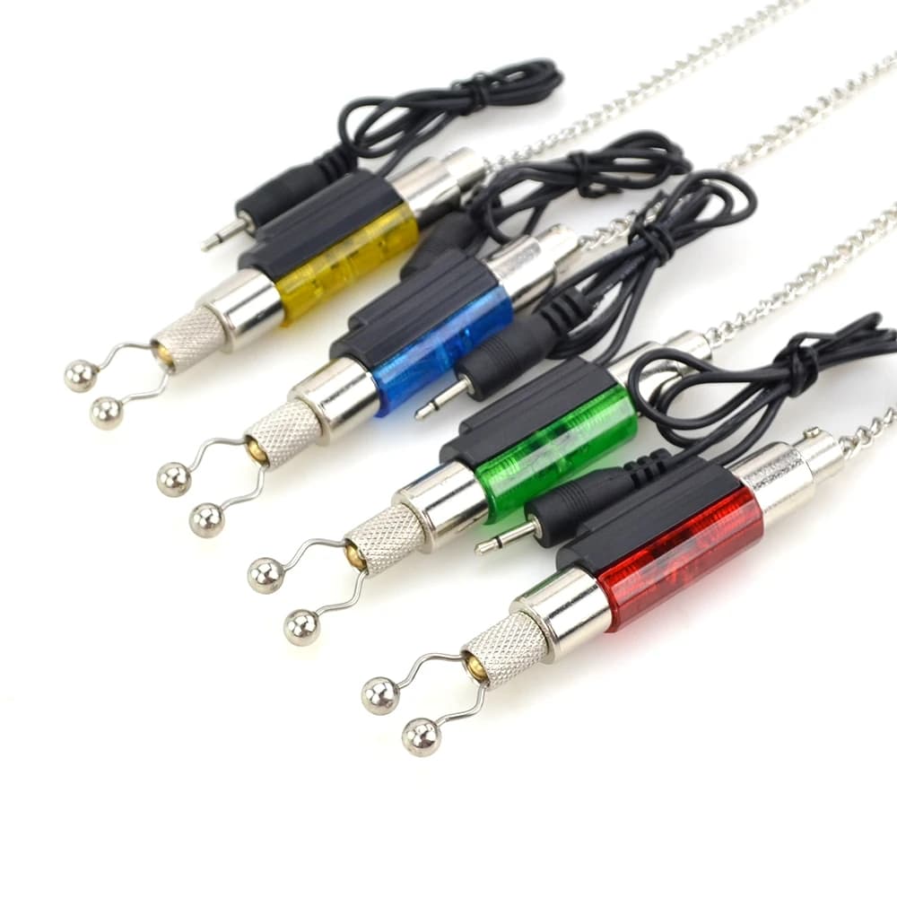 Indicateur swinger LED illuminé Hirisi 1 pièce en acier inoxydable pour alarme de touche carpe