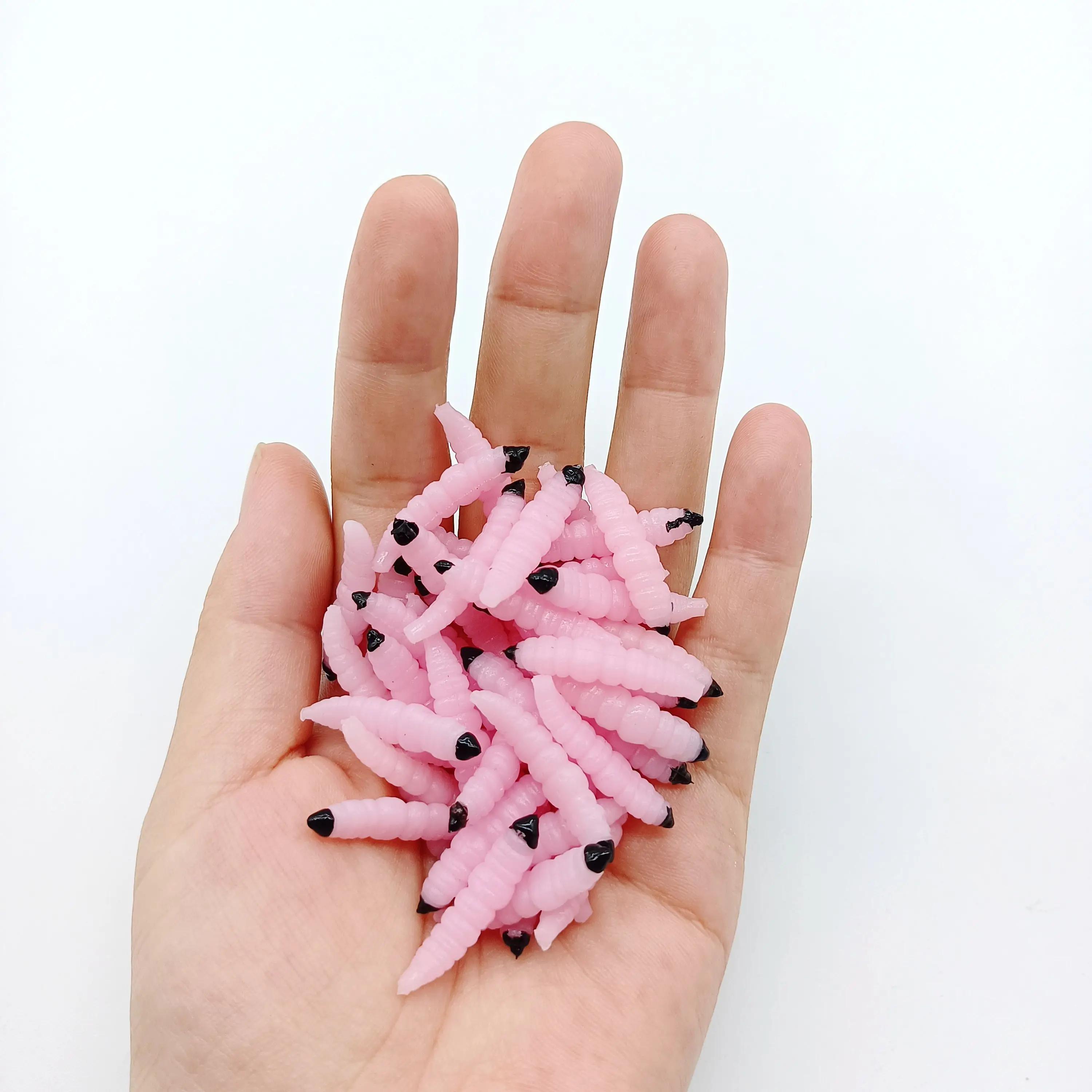 Vers souples DUODUOYU 20 pièces 30mm - Leurres silicone 0.45g pour pêche des carnassiers et jigging