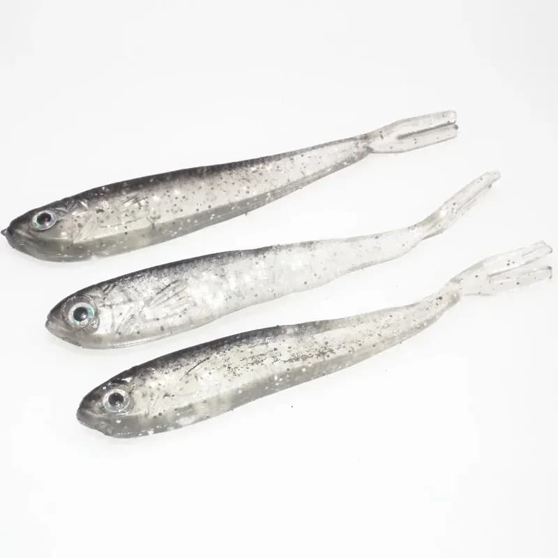 Leurre souple silicone avec hameçon intégré pour pêche aux leurres artificiels