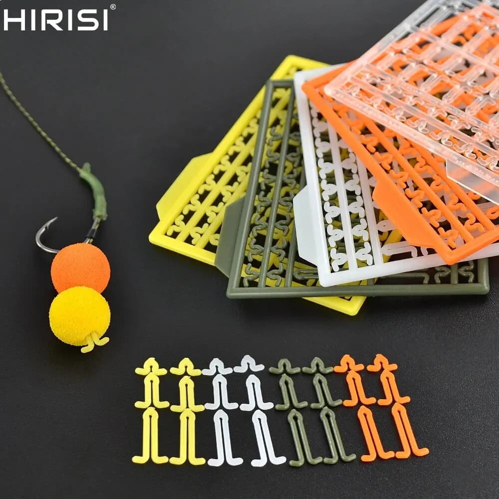 Hirisi AH163 5 Hair Rig Pêche Carpe Perceuse Boilie Stop V Accessoires Montages Carpe