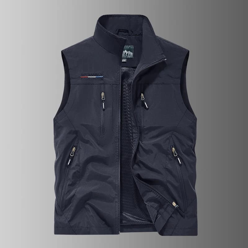 Veste de pêche chaude homme en cuir doublée polaire pour plein air automne hiver