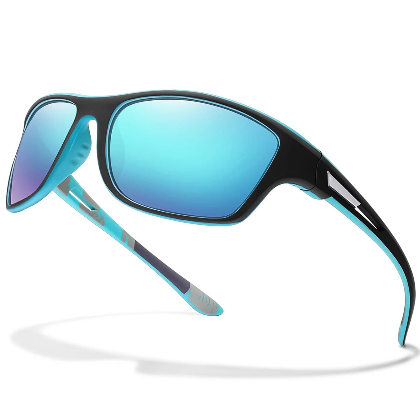 Lunettes de soleil polarisées unisexes UV400 pour pêche vélo randonnée avec verres anti-éblouissement