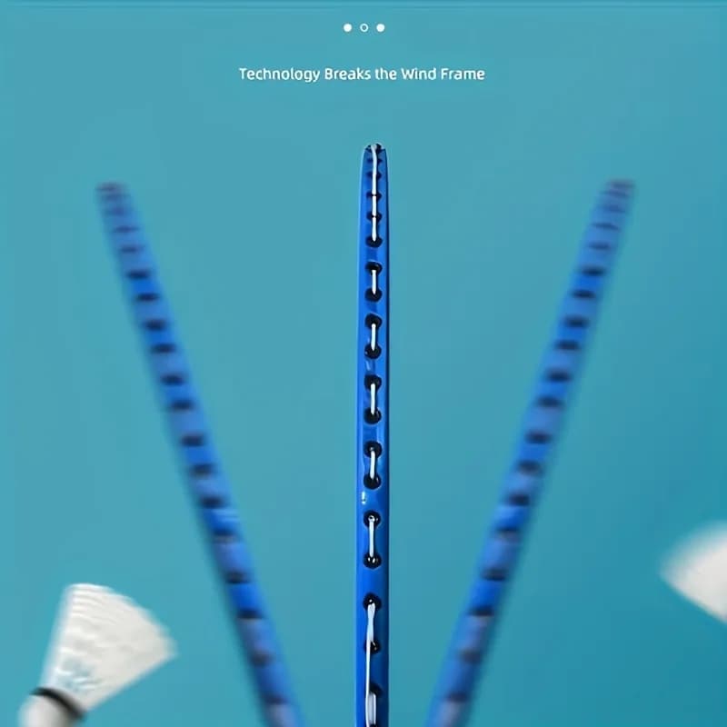 Pack 2 raquettes badminton alliage fer légères durables avec grip mousse et étui multicolores