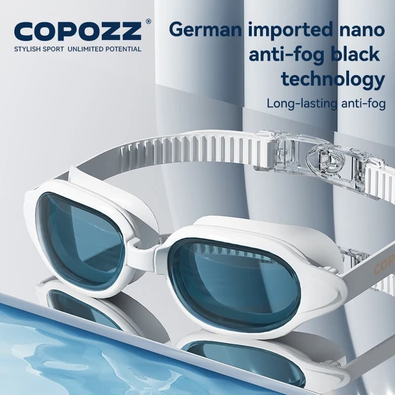 Lunettes de natation myopie importées anti-buée UV réglables pour plongée professionnelle