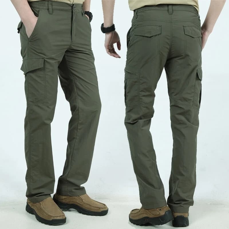 Pantalon cargo tactique imperméable homme été 2023 - Pantalon militaire respirant séchage rapide pêche