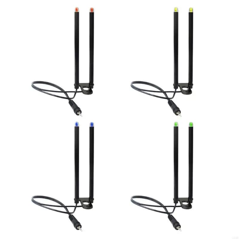 Barre oreille décrochage pêche G6DE avec LED : alarme portable anti-vent pour morsures
