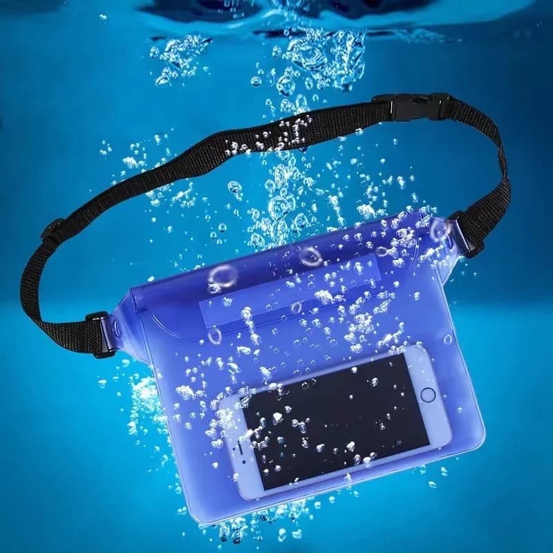 Sac étanche triple couche écran tactile réglable - Protection sous-marine plage natation rame iPhone