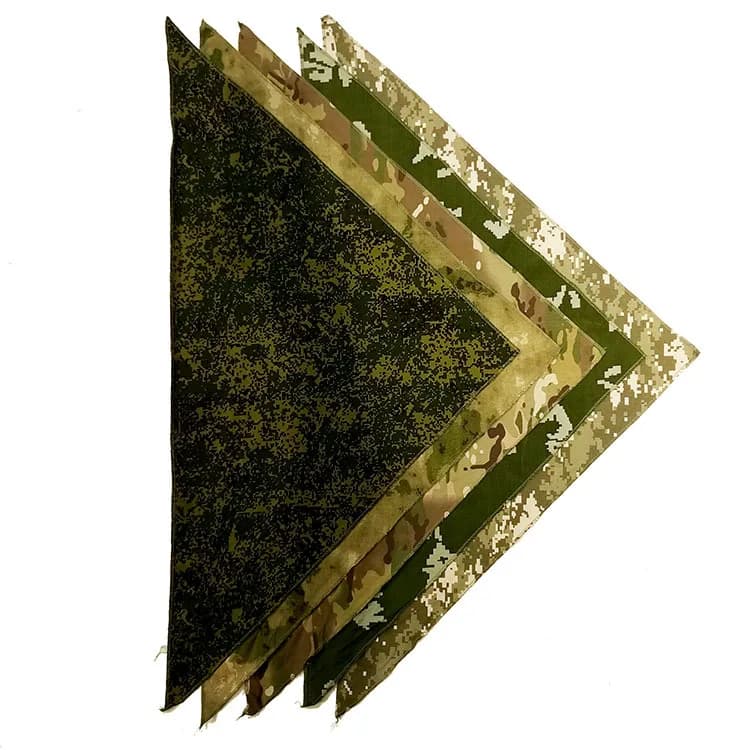 Foulard triangulaire camouflage EMR - Accessoire polyvalent pêche protection visage