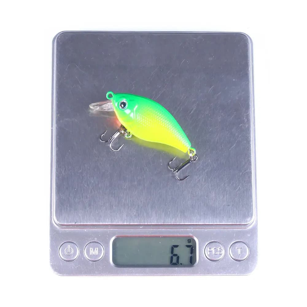 Lot de 5 leurres crankbait pêche du brochet, basse et perche, appâts artificiels 5cm 4.4g topwater