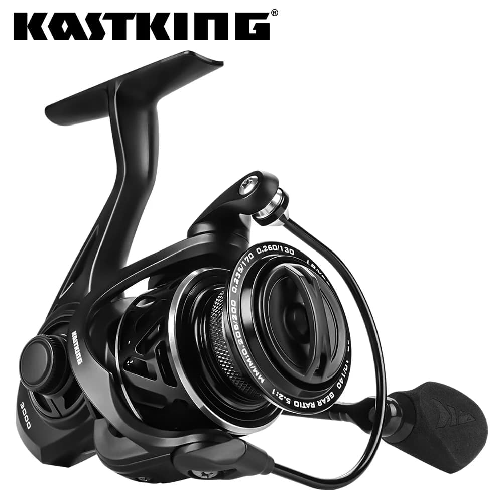 KastKing Zephyr Light Weight Spinning Fishing Reel 7+1Ball Bearings 10 kg Drag C