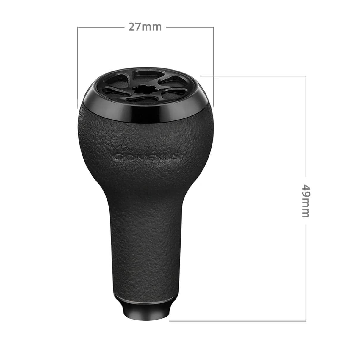 Poignée Gomexus TPE 27mm pour moulinets Shimano Daiwa, grip antidérapant pêche humide
