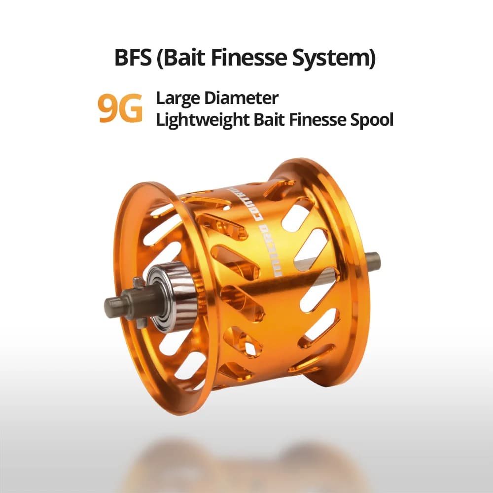 Moulinet casting ultra-léger KastKing Zephyr BFS pour pêche fine - Ratio 7.2:1 4.5kg frein 7 roulements à billes