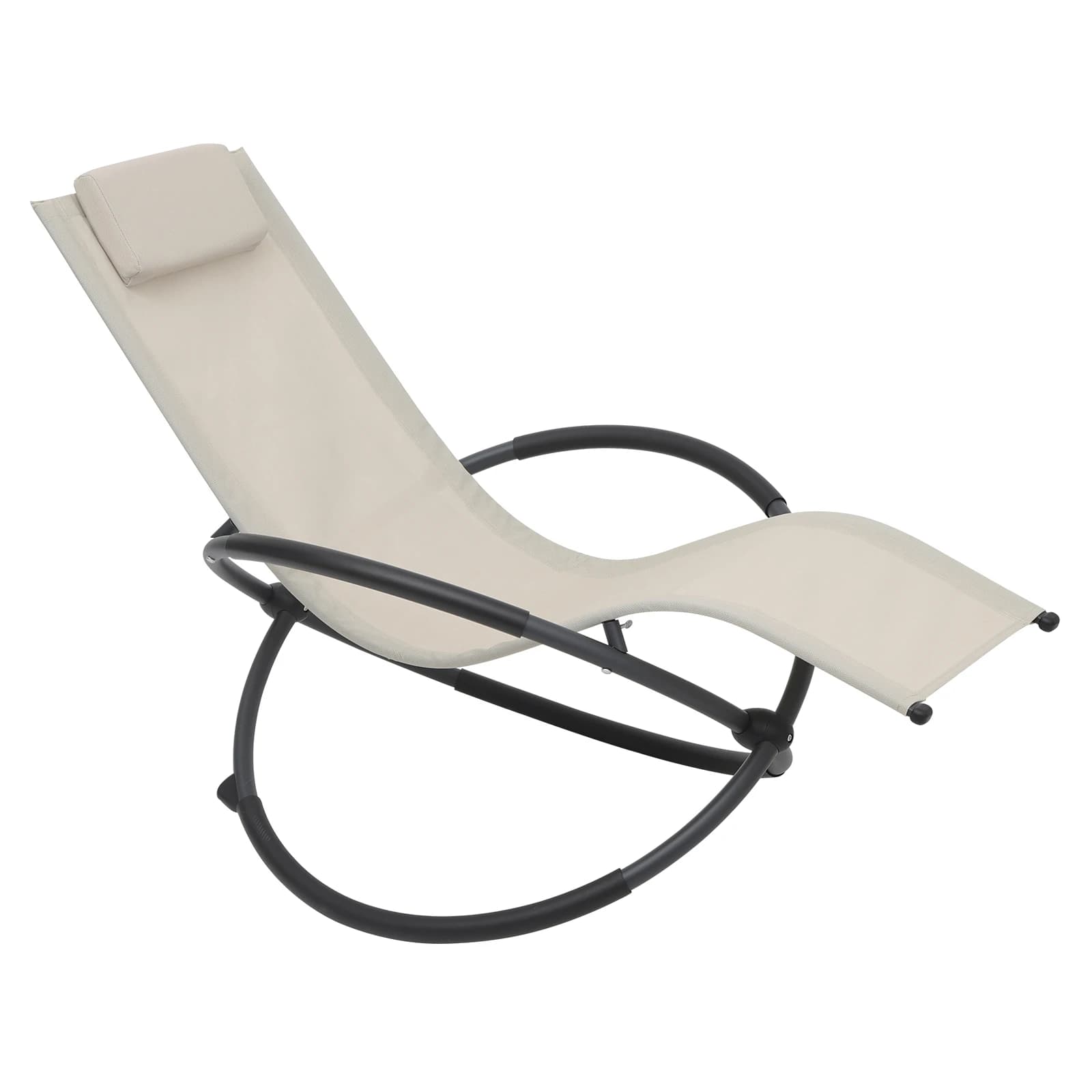 Chaise longue pliante WOLTU pour jardin, pêche et plage - Siège confortable à bascule pour sieste