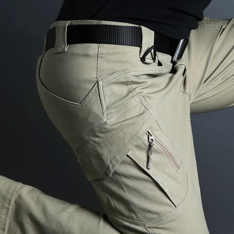 Pantalon militaire pêche 97% coton stretch tactique multi-poches confortable pour homme