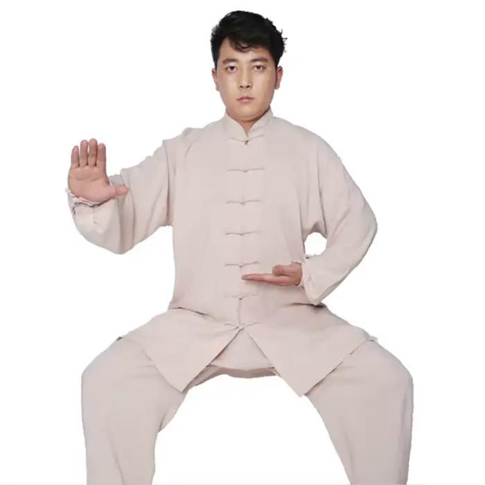 Uniforme Taichi coton CLYFAN - Costume Wushu Kungfu adulte enfant pour pêche Taiji