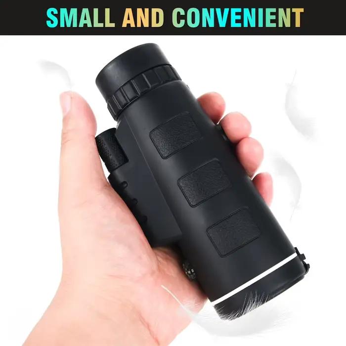 Télescope monoculaire 80x100 HD étanche - Portable longue portée avec trépied en alliage pour extérieur