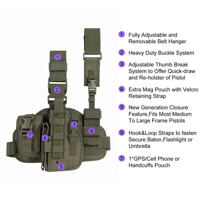Étui multifonction odorCamSolomon pour chasse pêche, housse de protection avec poche pour téléphone et équipement