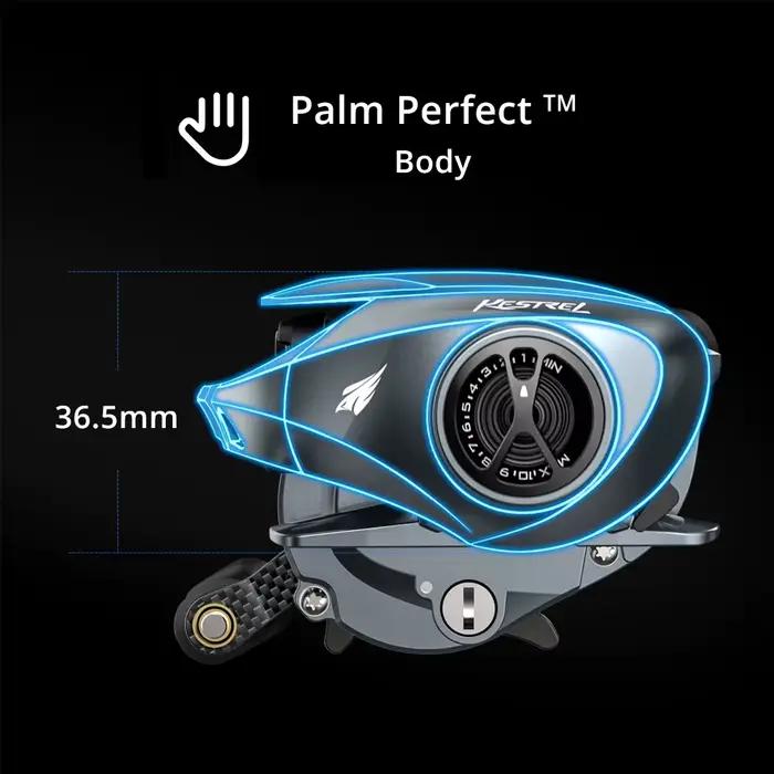 Moulinet de pêche KastKing Kestrel Elite haute vitesse 8.4:1 avec frein 6KG pour carnassiers