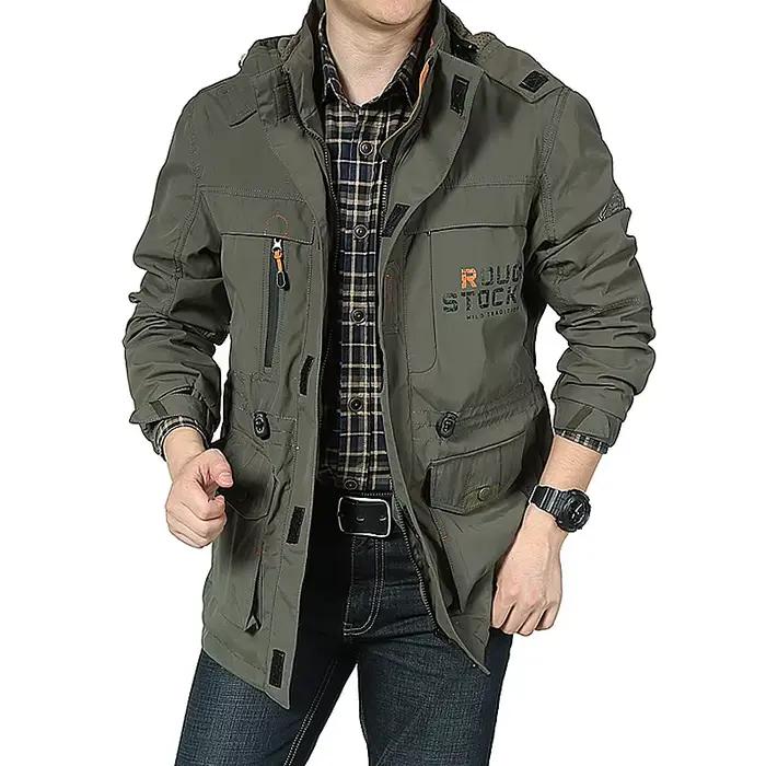 Veste business casual 2024 homme - Manteau sport coupe-vent léger printemps escalade
