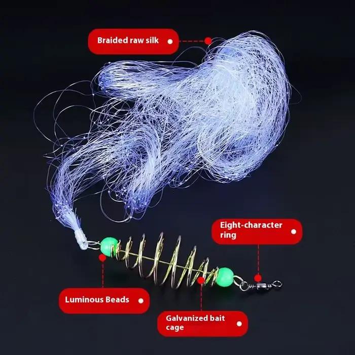 Filet de pêche flottant à lancer - Piège à poissons explosif pour la pêche en mer ou rivière