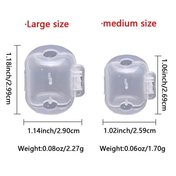 Kit 10/20 pièces protecteurs appâts seiche calmar pêche à l'egi avec couvre-hameçons bois