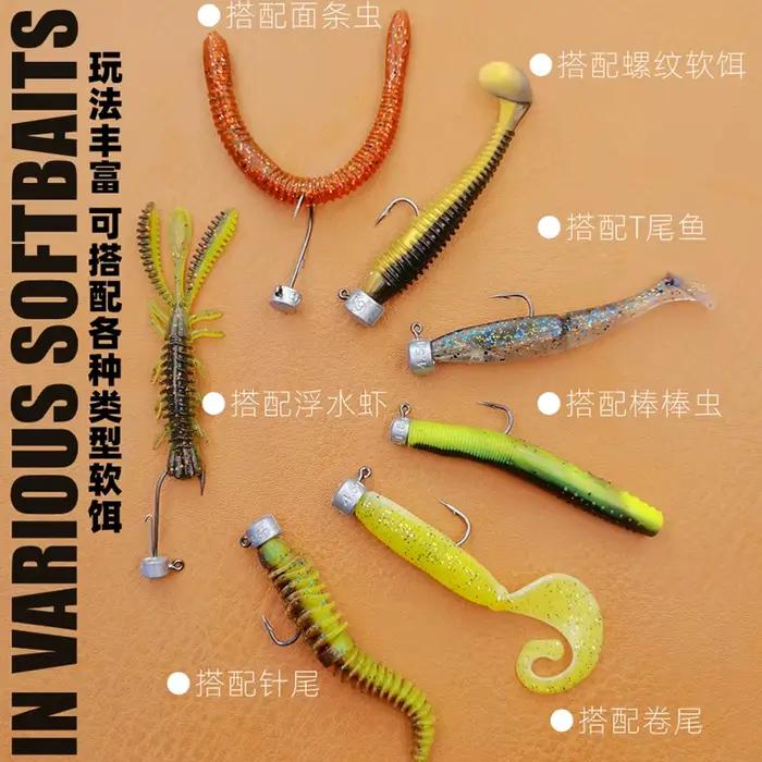 Têtes plombées Ned Rig 10 pièces Mr JigginG 1.8g à 6g - Hameçons pour leurres souples bass et truite