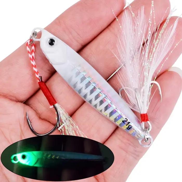 Cuiller métallique 7G-60G - leurre jigging shore super dur pour pêche du bar et carnassiers