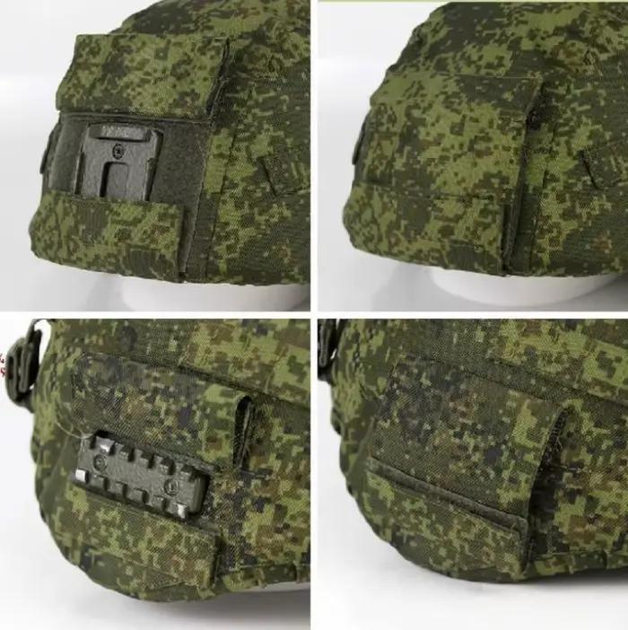 Housse de casque et étui lunettes camouflage EMR/MOX pour pêche - Accessoire de rangement russe 6B47