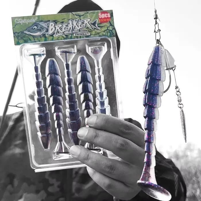 Leurre souple Spinpoler Breaker leurre pêche carnassiers brochet perche truite appât tige queue palette