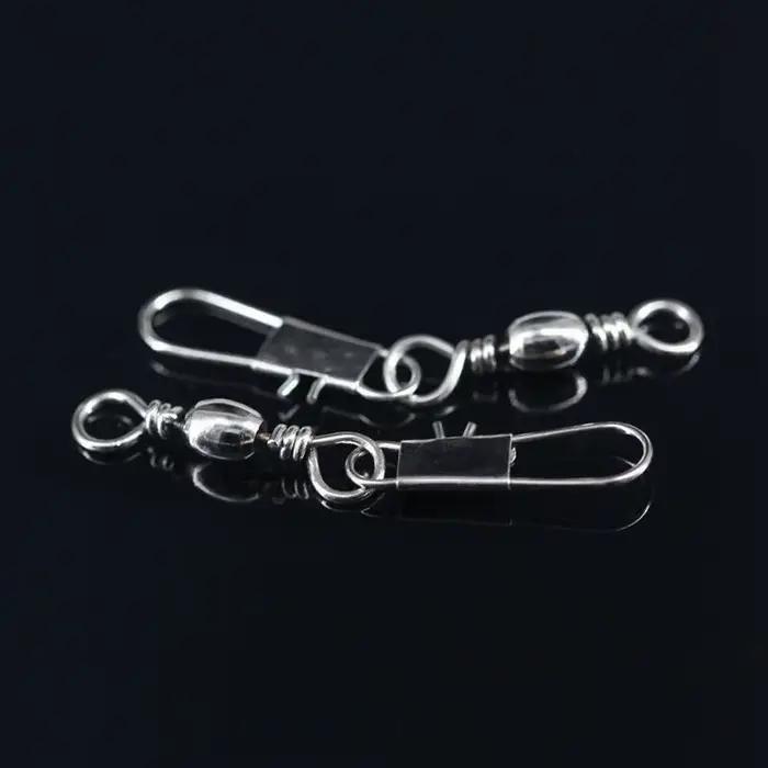 Connecteur de Leurres à Rouleaux en Acier Carbone pour Brochet 20-100 Pièces Accessoires Pêche