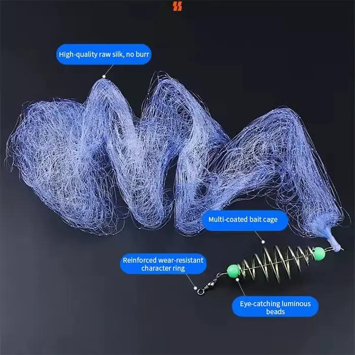 Filet pêche Overlord bundle - Filet collant poissons explosion - Épuisette pêche fond et surface