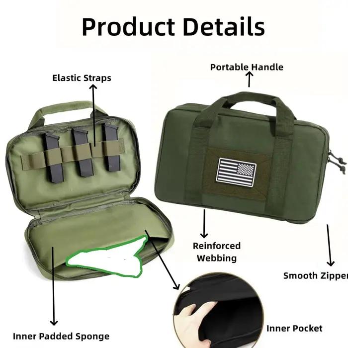 Pochette tactique pour pistolet et équipement - Protection transport pêche et chasse discret