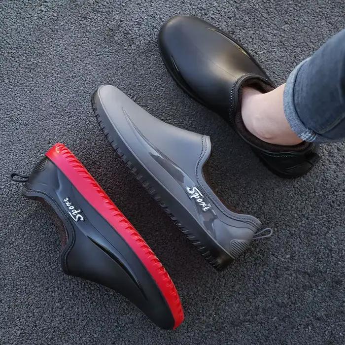 Bottes caoutchouc homme antidérapantes - Chaussures de travail et pêche imperméables