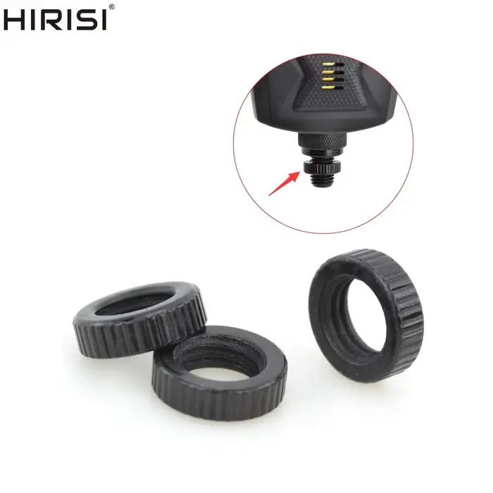 10 écrous de rechange Hirisi pour alarmes de pêche à la carpe - Filetage standard noir