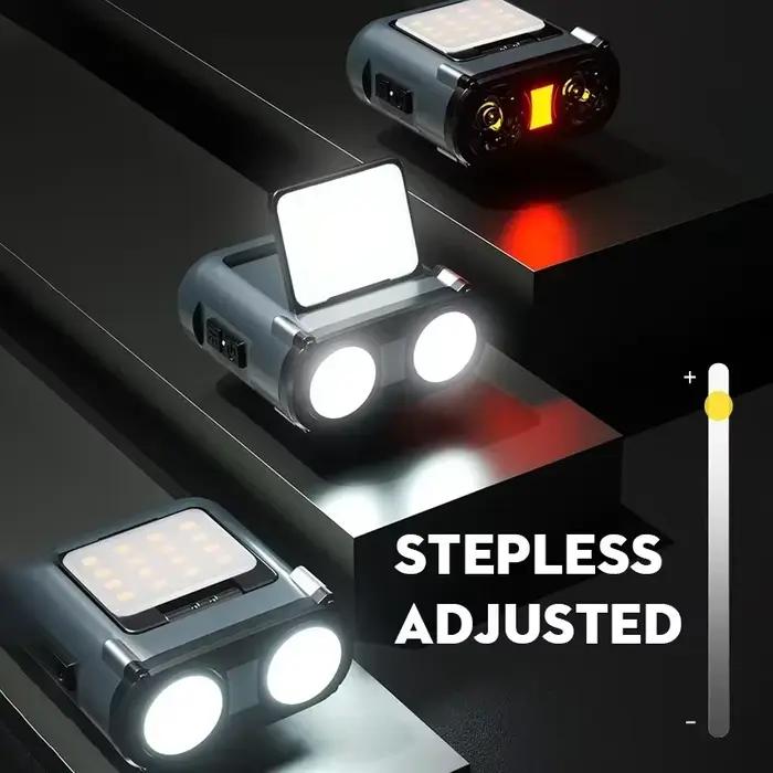 Lampe frontale LED COB avec capteur de mouvement - Rechargeable USB pour pêche nocturne et camping