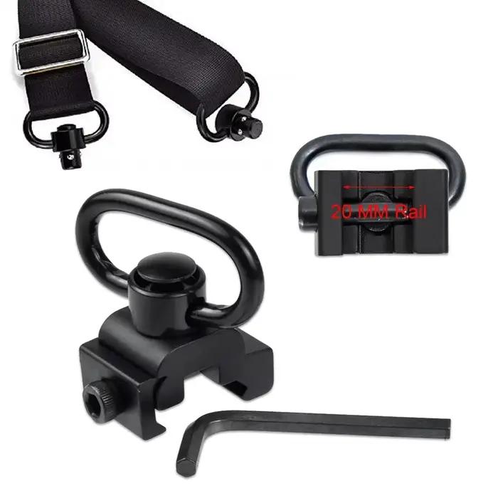 Mousqueton rapide rotatif 360° pour sangle - Accessoire pêche et chasse fixation facile 1.25"