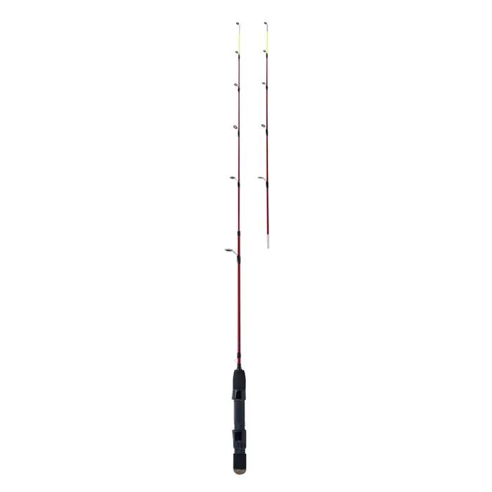 Canne glace GOTURE 32" double scion M+MH pour pêche hivernale carpe et poissons blancs ultralégère