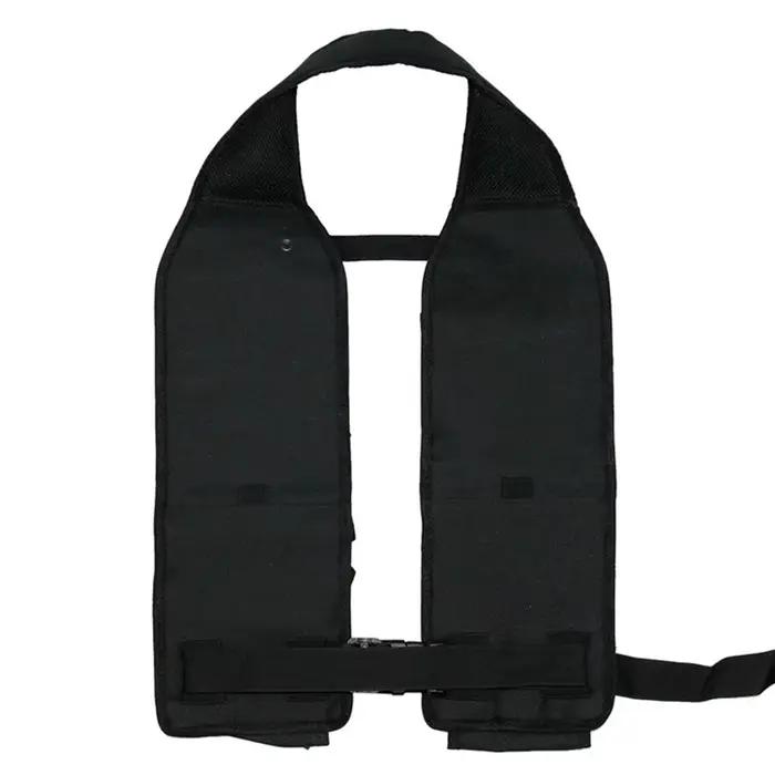 Gilet de pêche tactique respirant avec multiples poches pour bouteilles et équipement de pêche