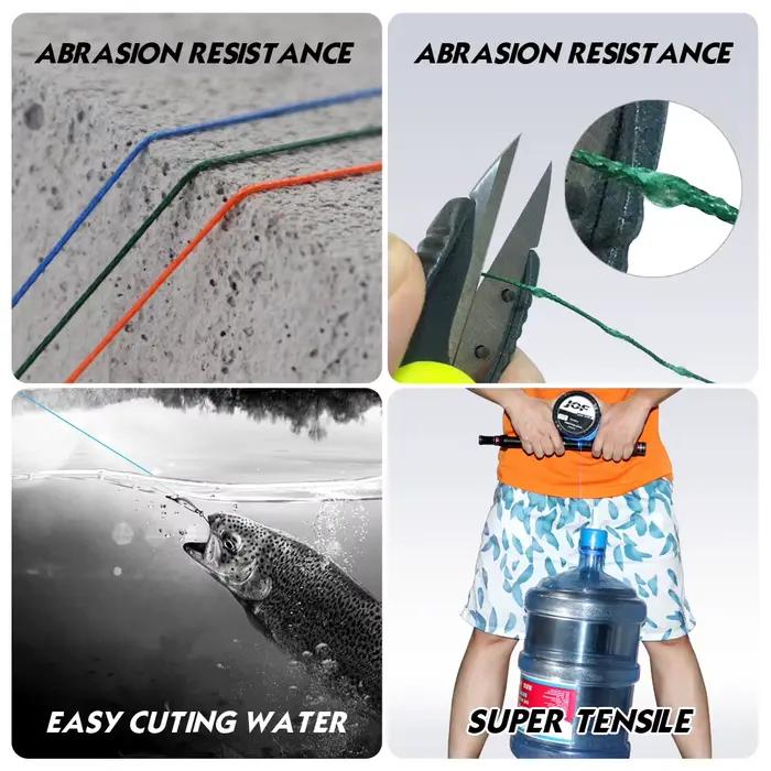 Fil de pêche JOF 8 brins multifilament japonais PE pour carpe en mer, 300m 500m 1000m,