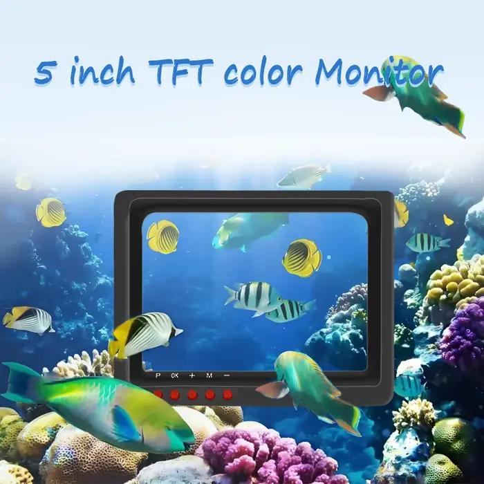 Caméra de pêche sous-marine YS5A 5 pouces 4K - Pour pêche sur glace avec éclairage infrarouge 20m