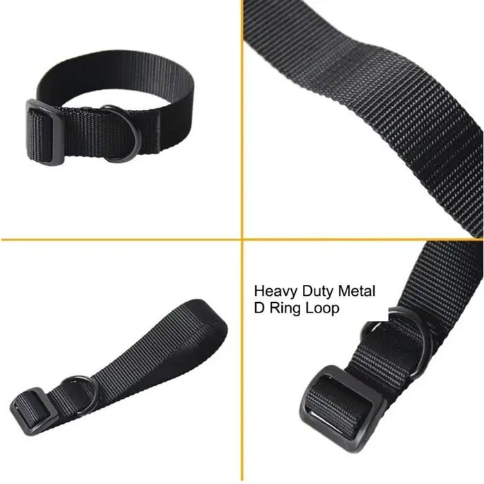 Sangle tactique pêche nylon portable multifonction fixation simple/double point