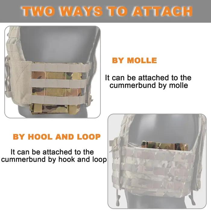 Poche plaque latérale ultralégère 6x6 armure pêche gilet tactique rangement accessoires TMC