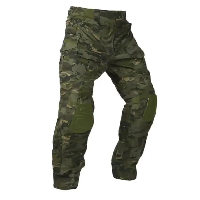 Pantalon tactique Multicam 2025 avec genouillères - Homme - Chasse pêche - Respirant séchage rapide