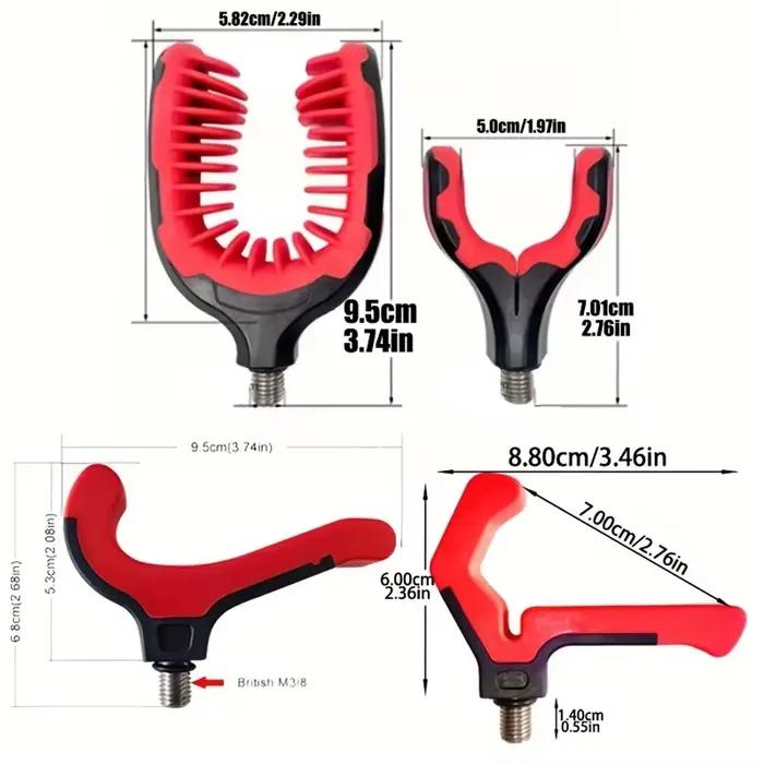 Support canne à pêche réglable PVC léger base 3/8" - Organisateur cannes carp durable support tête