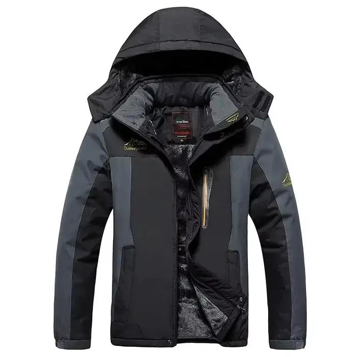 Parka homme imperméable épaisse 9XL pour pêche hivernale - Veste militaire polaire