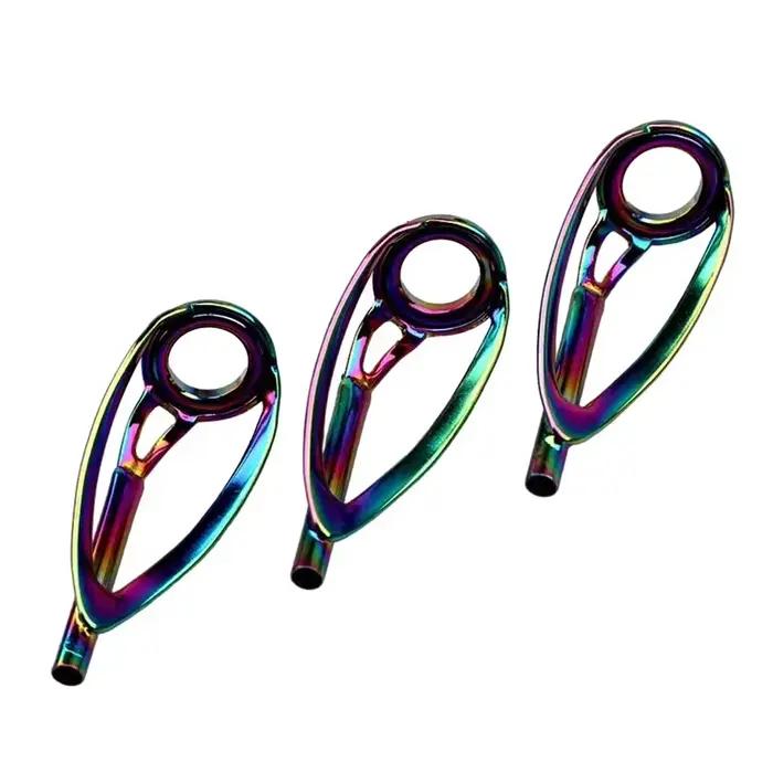 Kit de réparation 5 guides pour cannes spinning et casting - Cadres inox et anneaux céramique