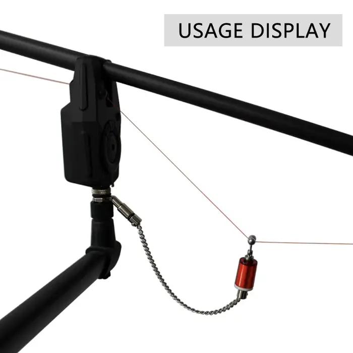 Accessoires pêche carpe : bobine nylon, alarme indicateur, clip ligne pour montage terminal
