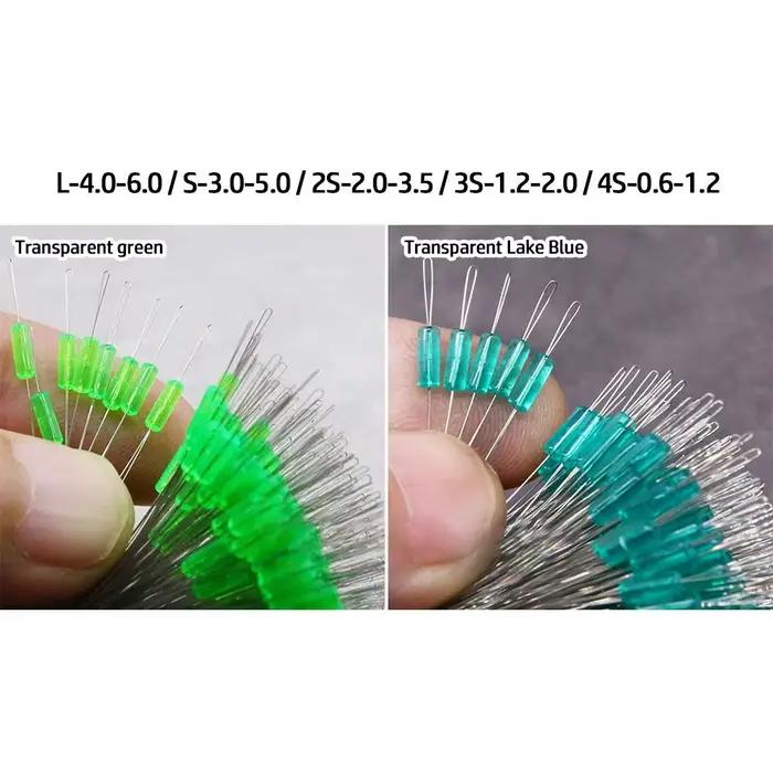 100 pièces stop float pêche silcone 5 tailles couleurs connecteur ligne résistance accessoires