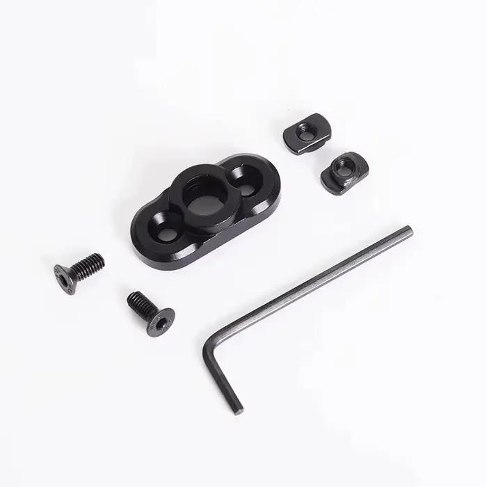 Support sangle QD 1.25" pêche fixation rapide rotation 360° bouton poussoir